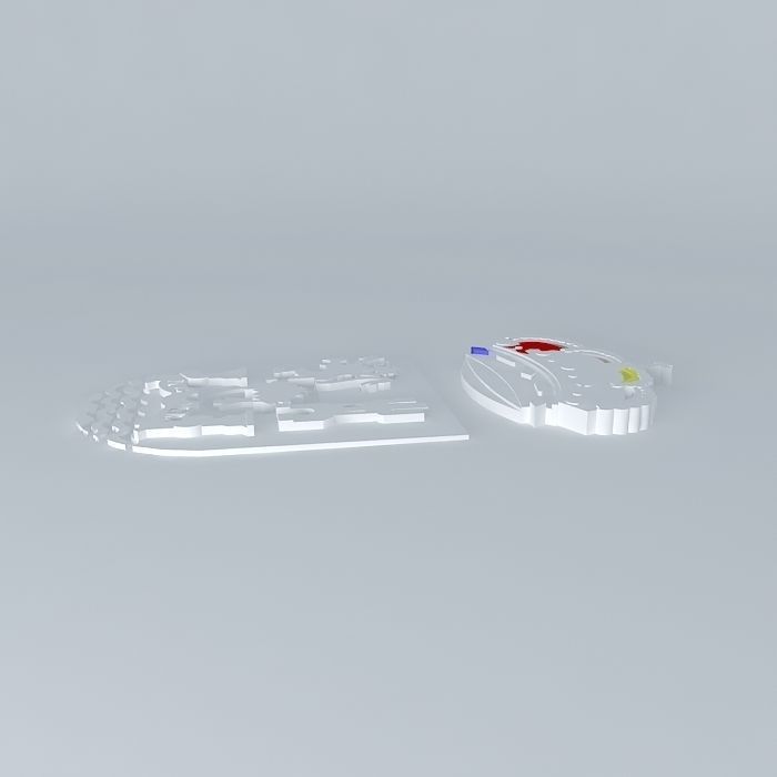 Shield Extremadura Free 3D model_2