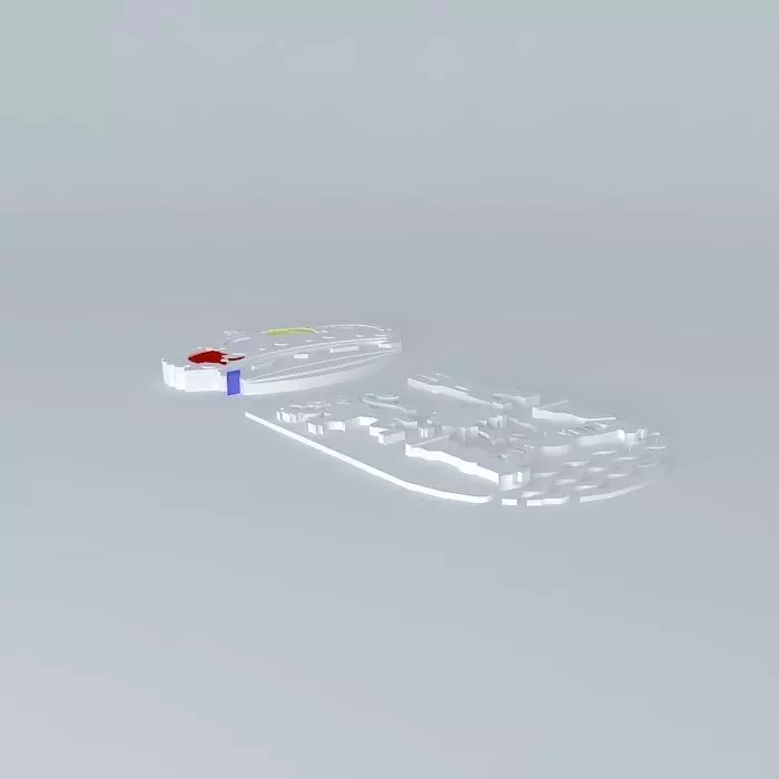 Shield Extremadura Free 3D model_0