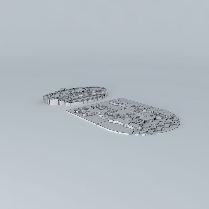 Shield Extremadura Free 3D model_3