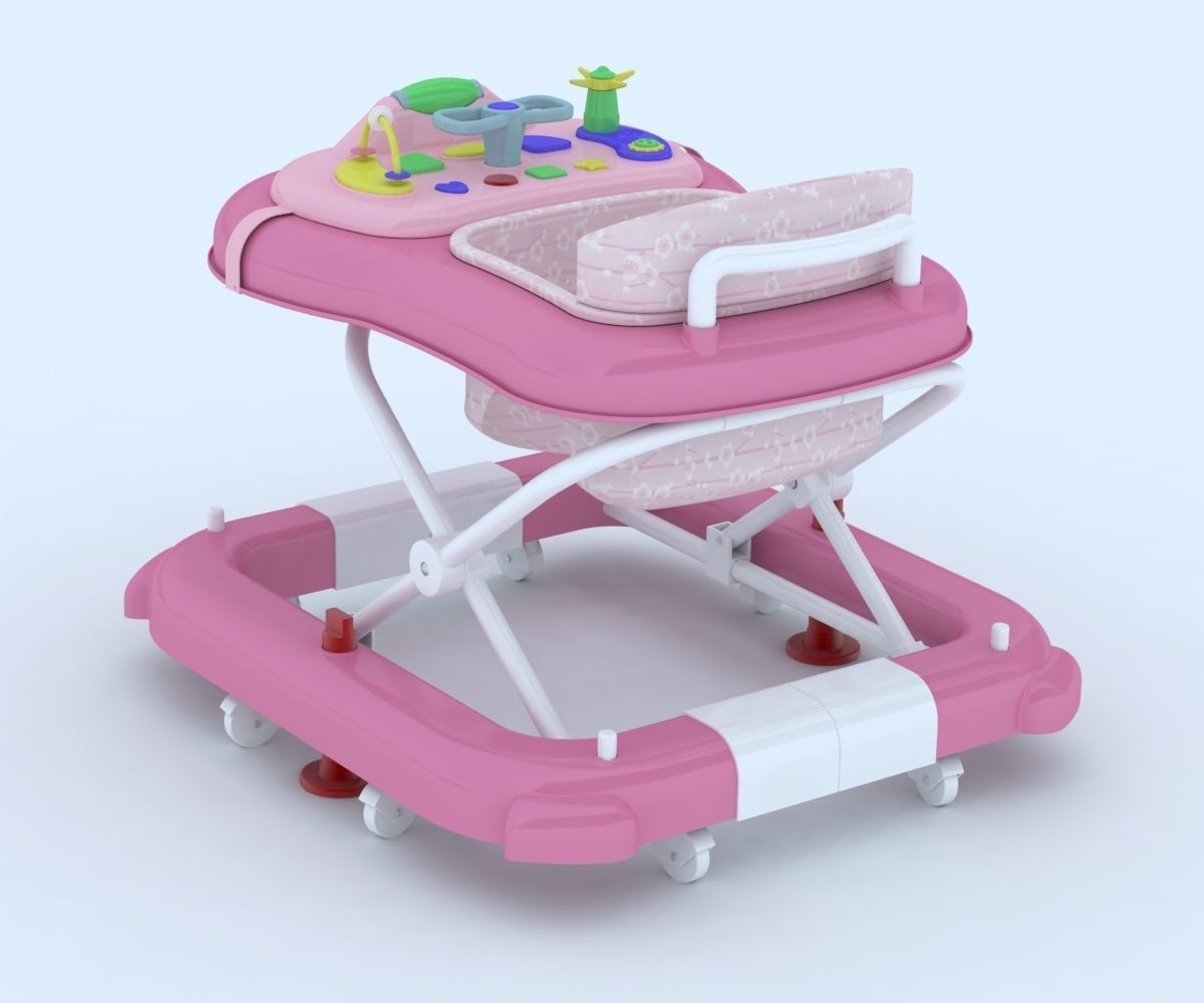 baby walker 3D model_4