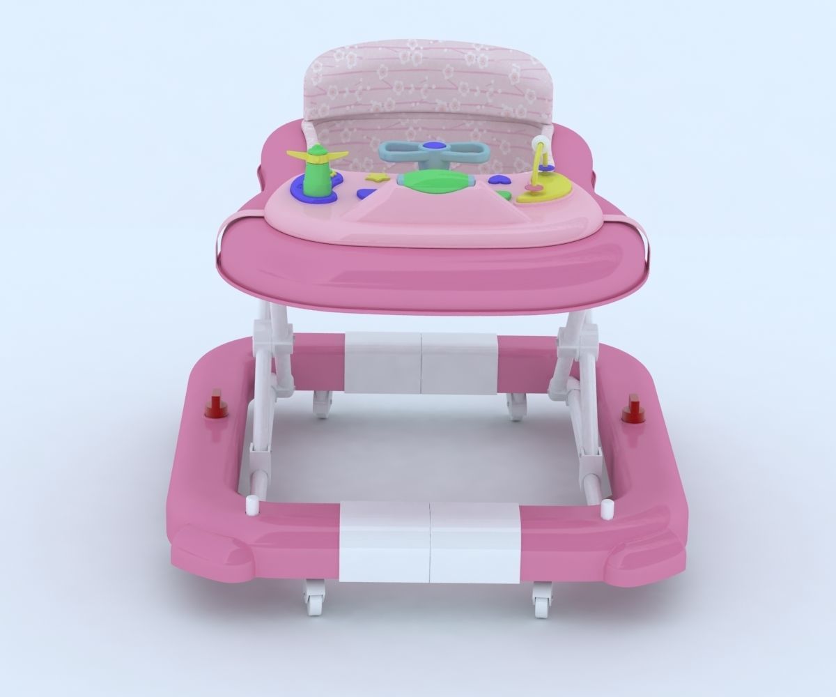 baby walker 3D model_1
