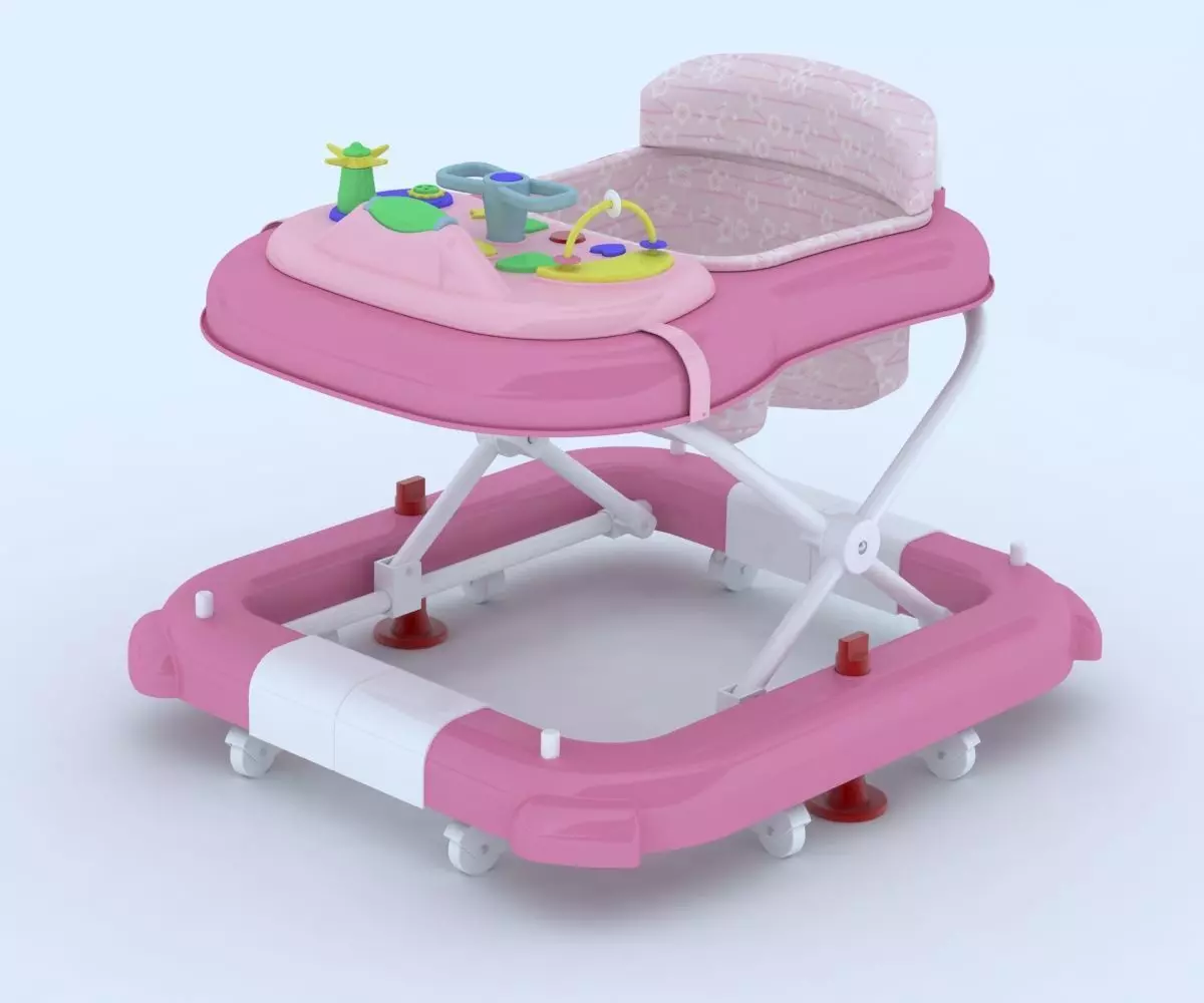 baby walker 3D model_0