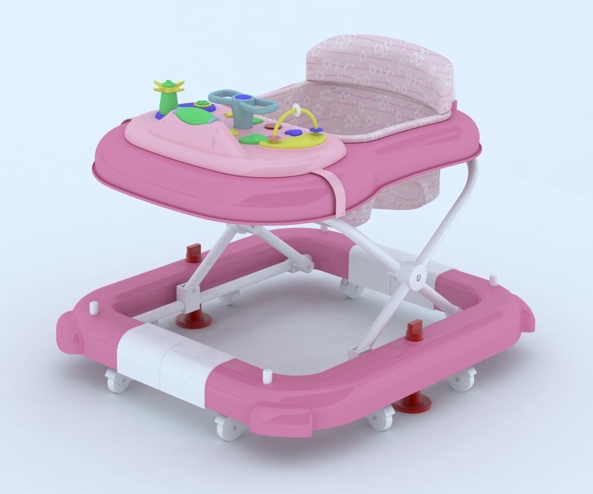 baby walker 3D model_2