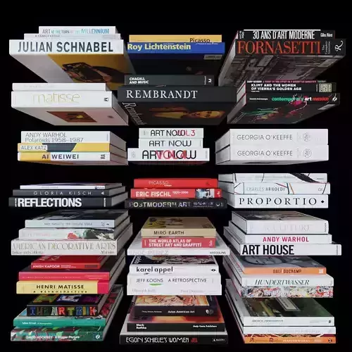 Coffee Table Books - Art 3D model