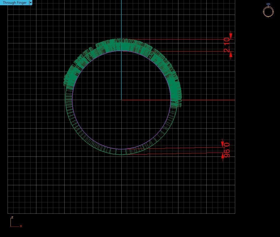Alphabet Ring 3D print model_7