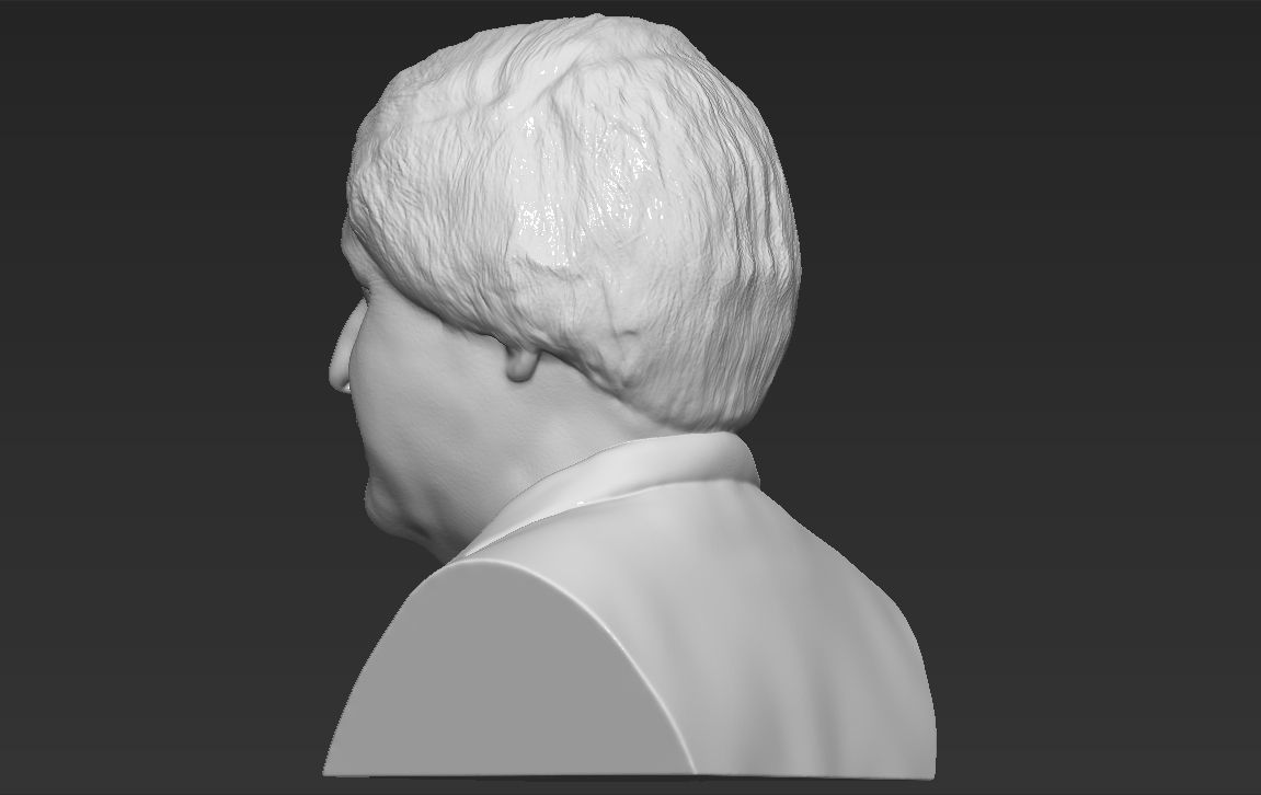 Boris Johnson 3D printing ready stl obj formats 3D print model_4