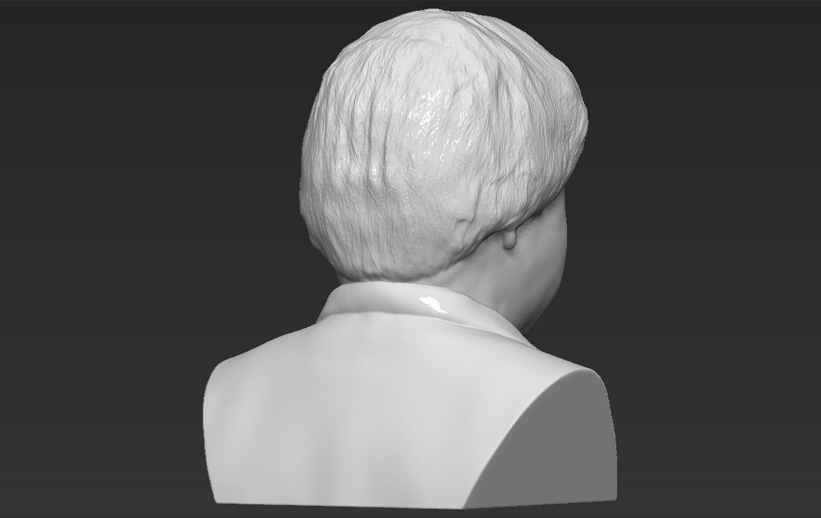 Boris Johnson 3D printing ready stl obj formats 3D print model_6