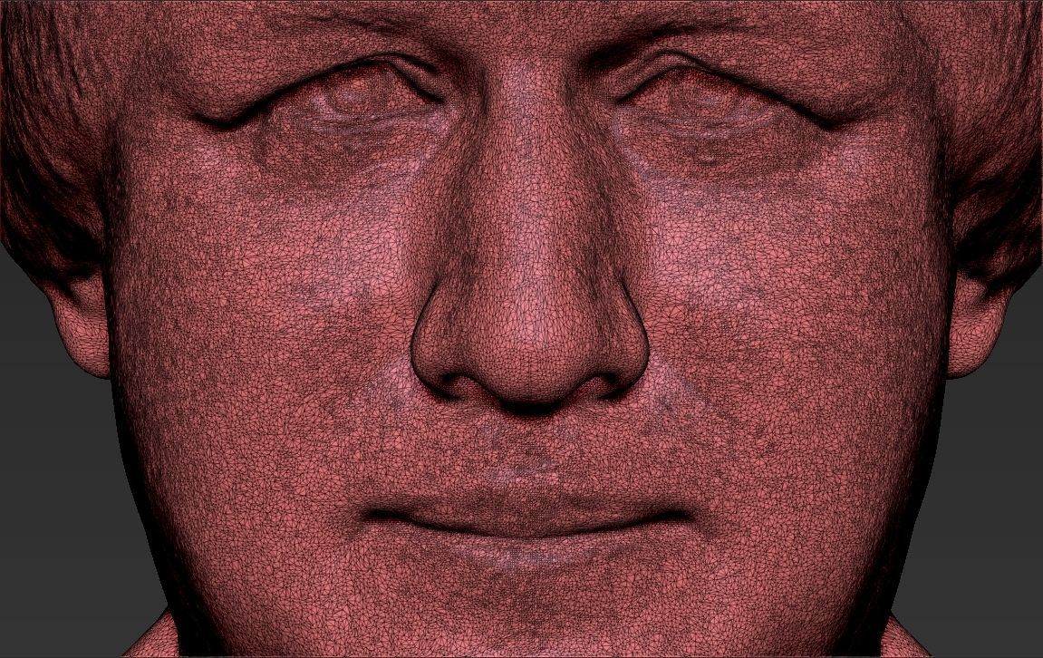 Boris Johnson 3D printing ready stl obj formats 3D print model_25