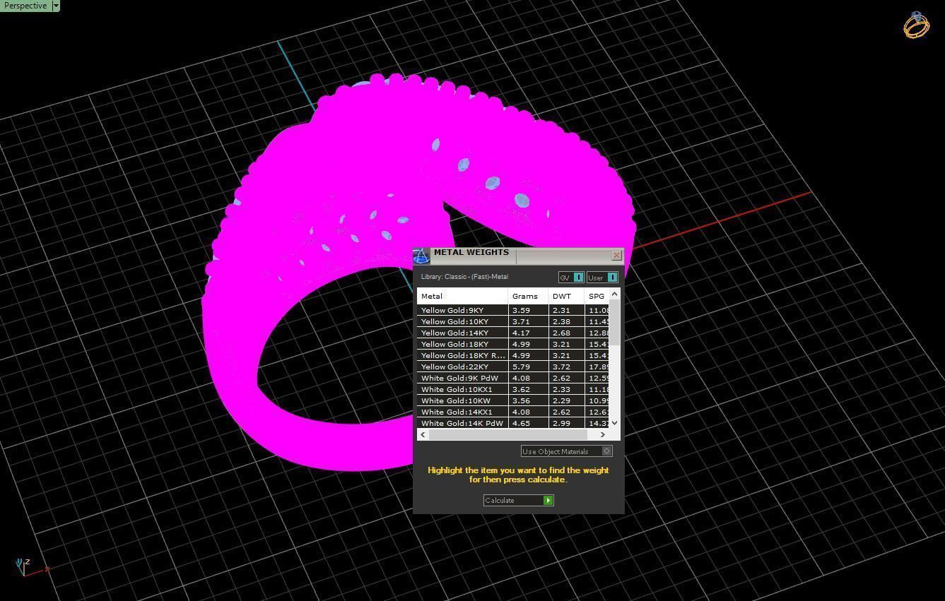 Leaf shape ring  3D print model_5