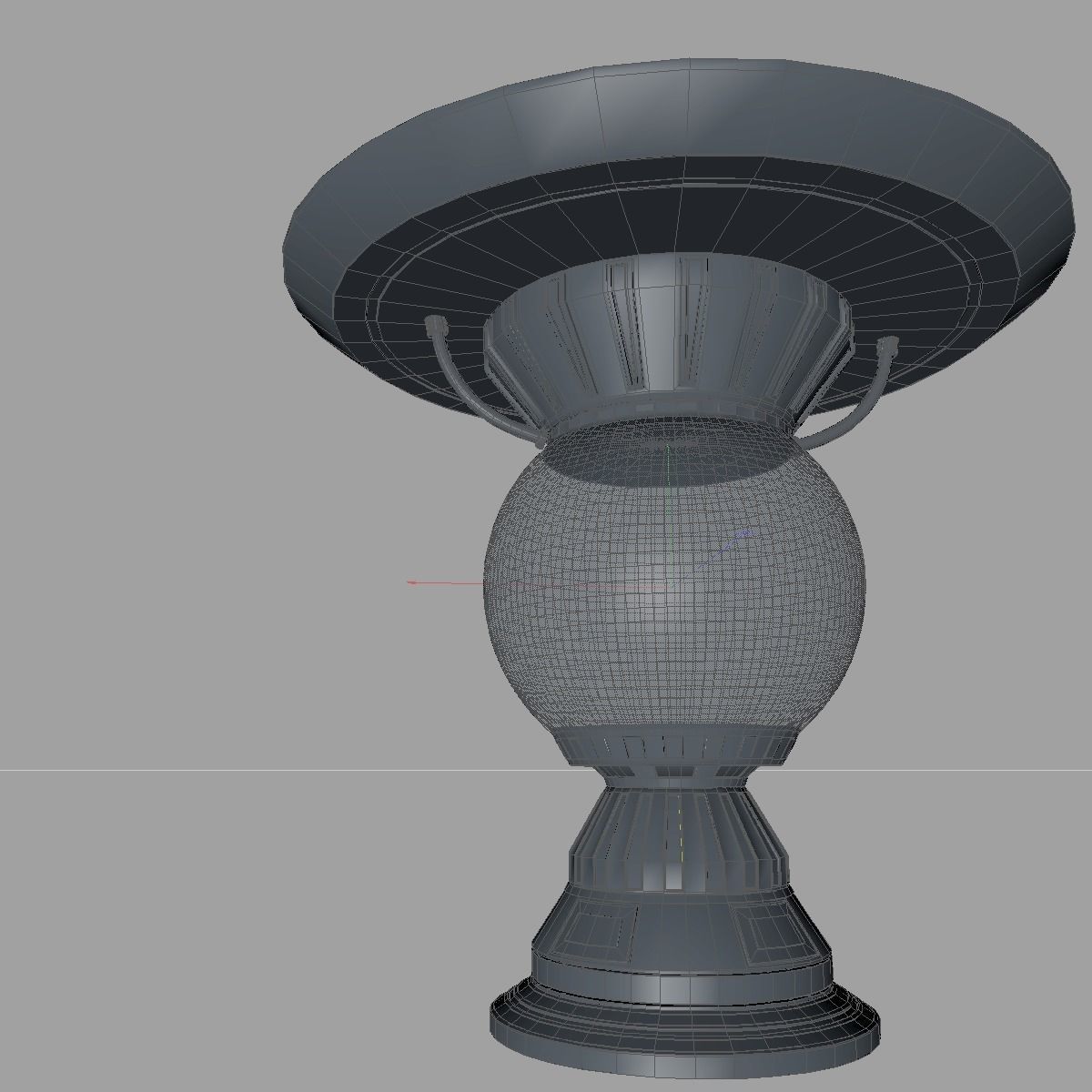 Sci fi liquid container 3D model_9