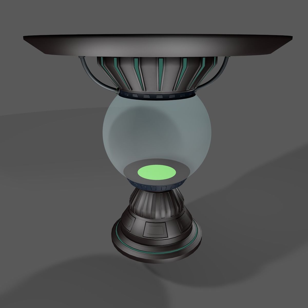 Sci fi liquid container 3D model_1