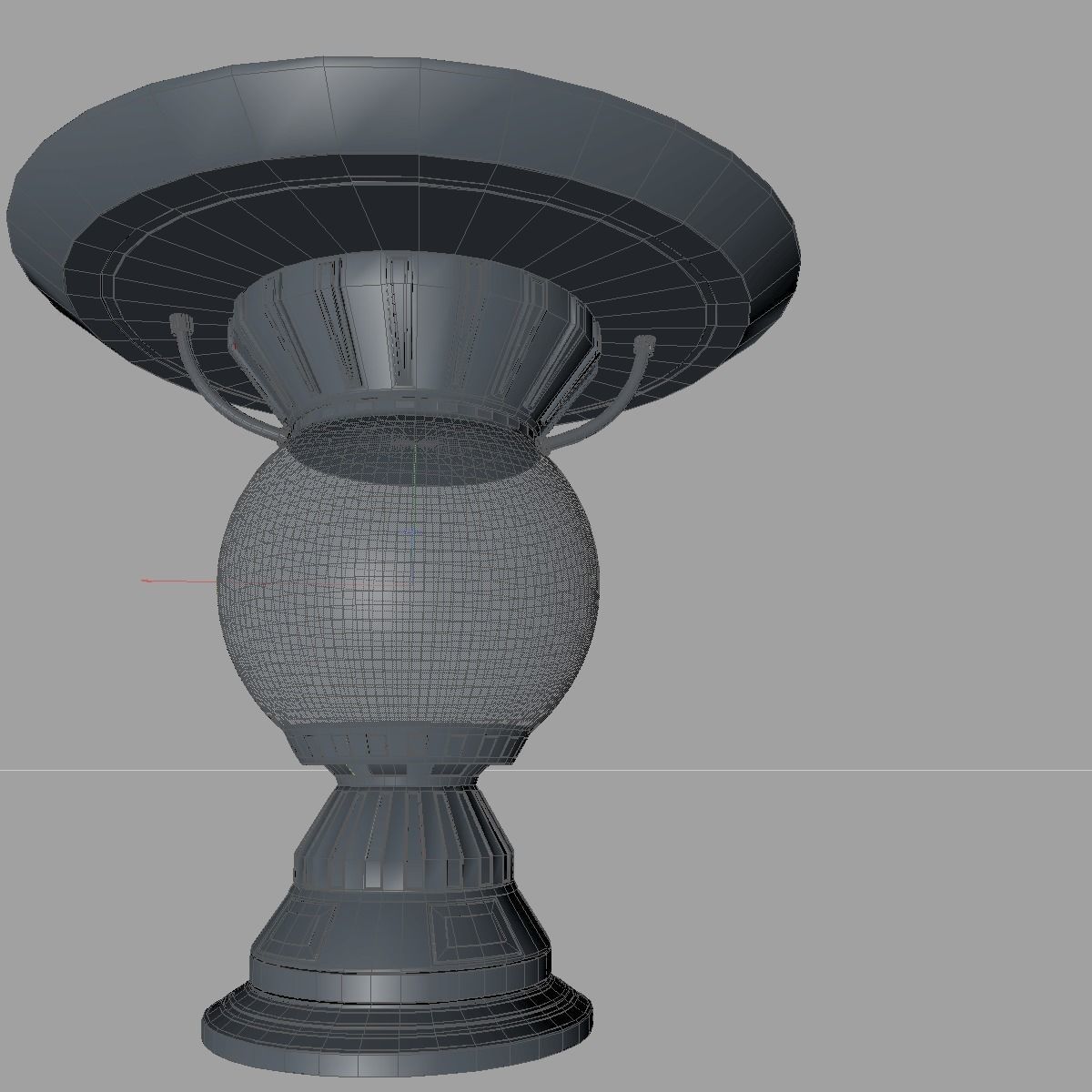 Sci fi liquid container 3D model_8