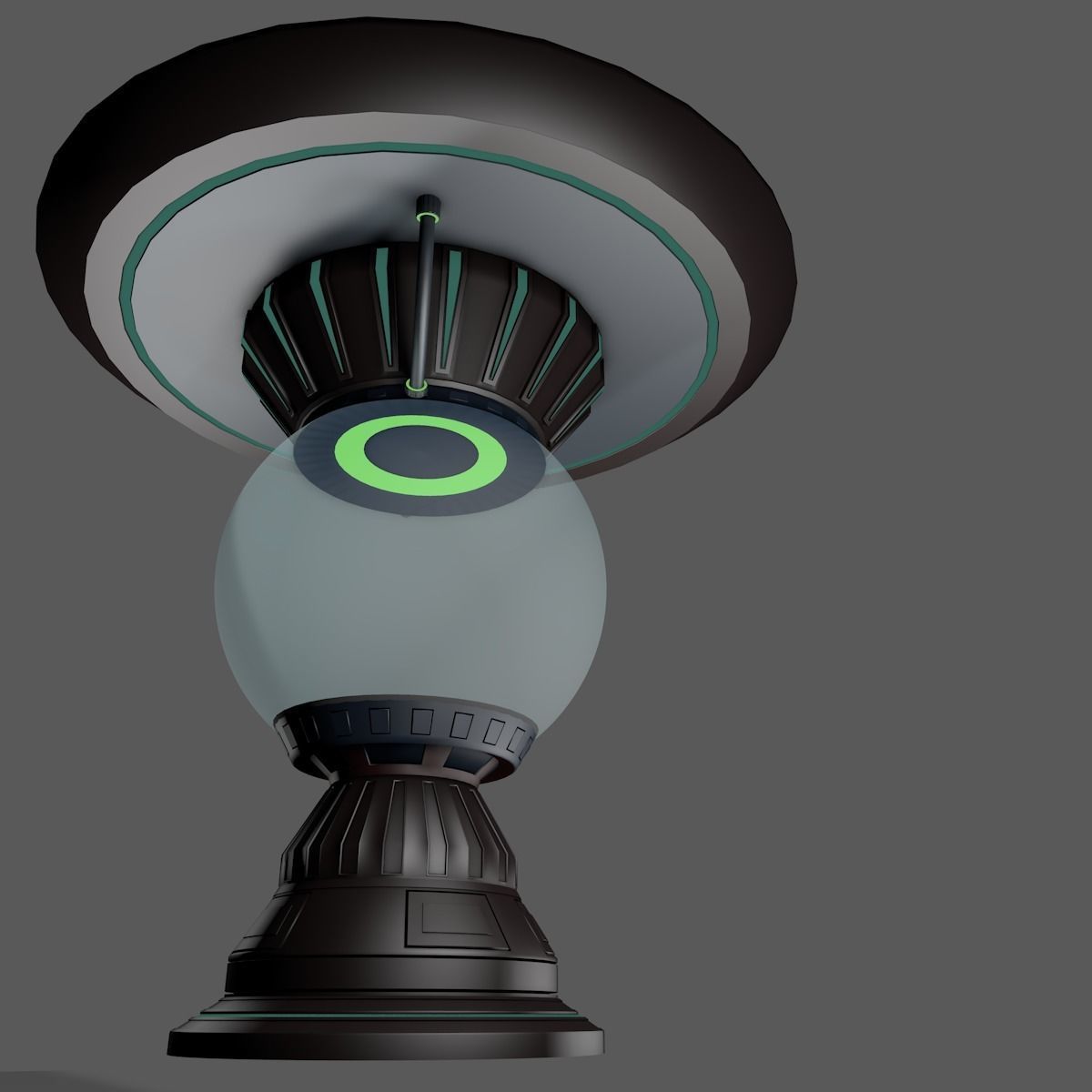 Sci fi liquid container 3D model_3