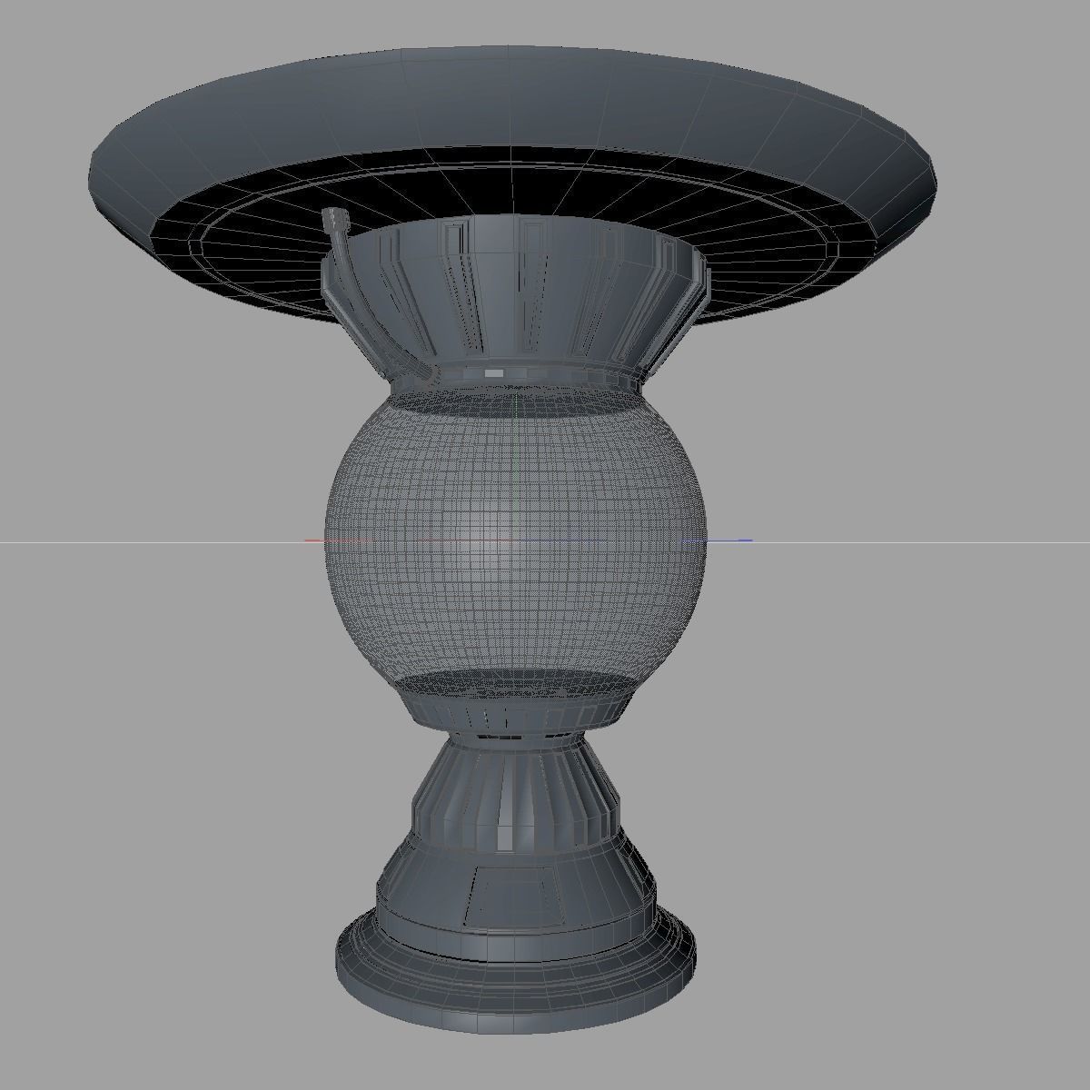 Sci fi liquid container 3D model_7