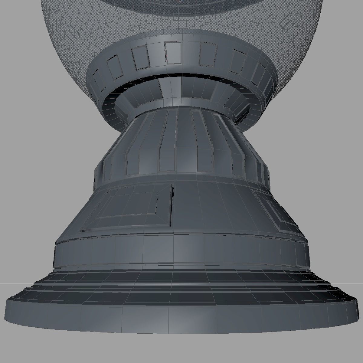 Sci fi liquid container 3D model_12