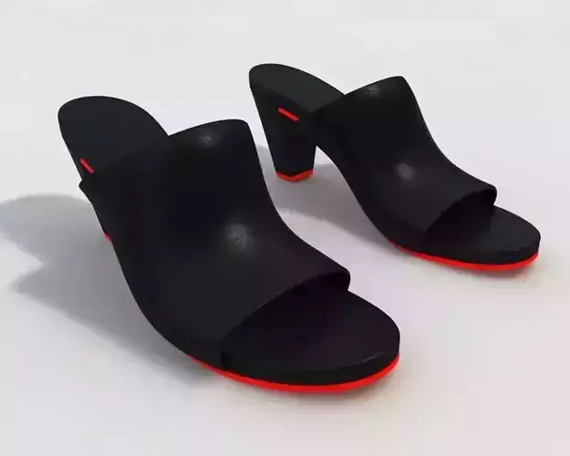 Women Slippers 3D model