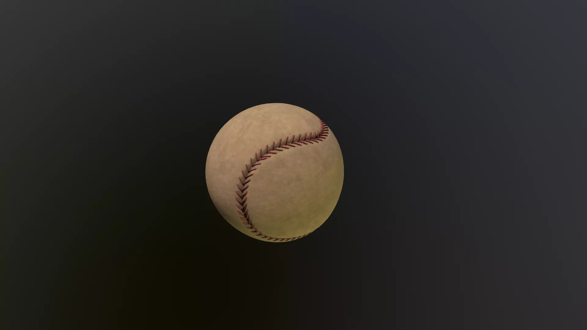 Baseball ball 3D model_0