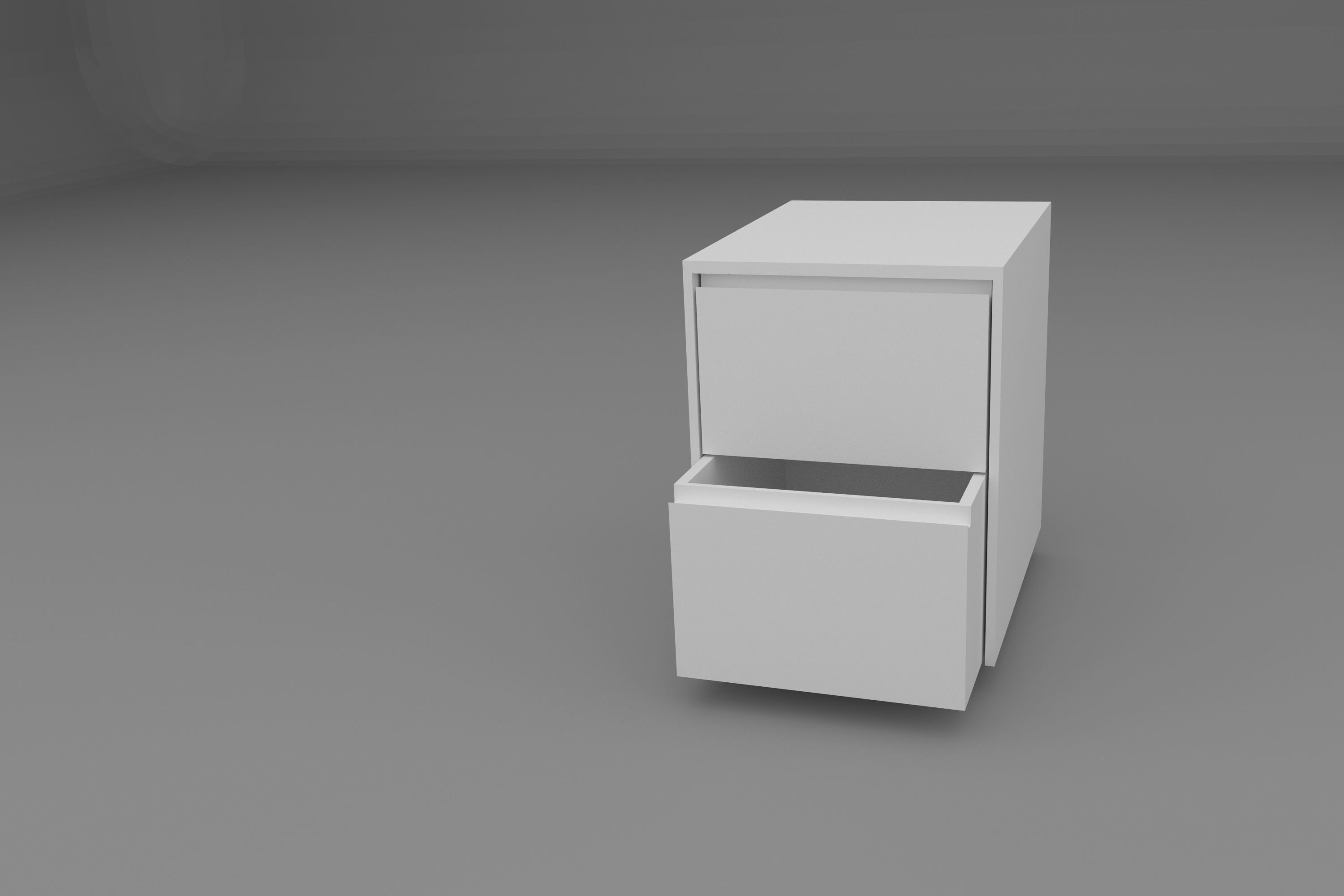 Night Table 3D Model Low-poly 3D model_3