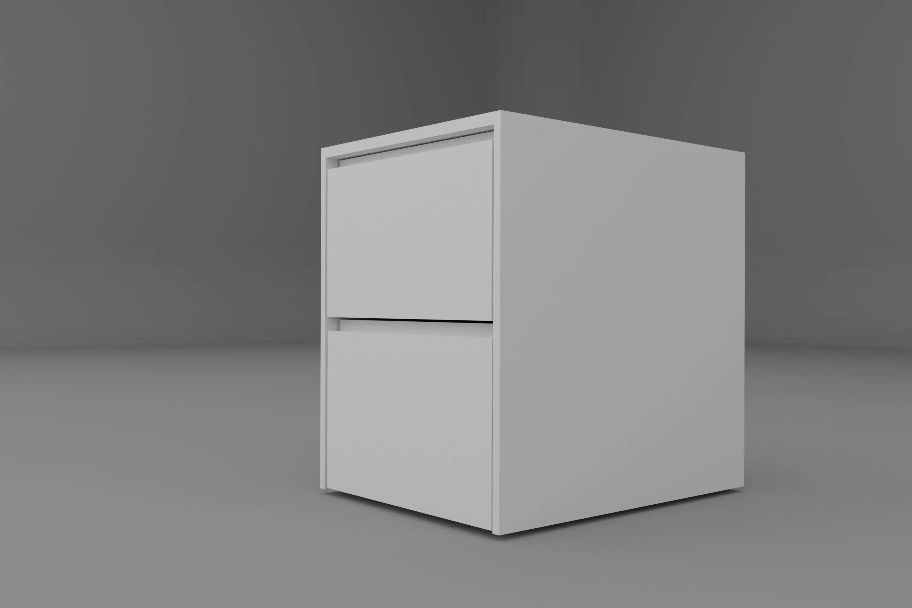 Night Table 3D Model Low-poly 3D model_0