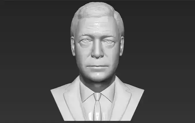 Nigel Farage bust 3D printing ready stl obj formats 3D print model