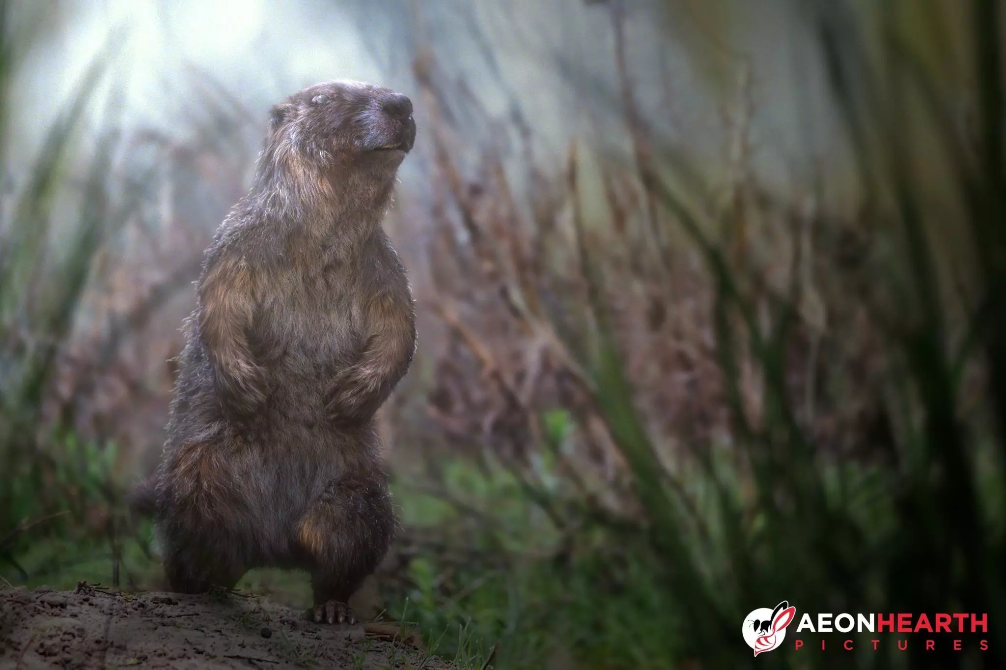 Marmot groundhog 3D model_0