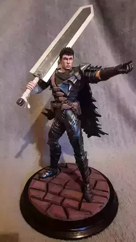 Guts Berserk Statue 3D print model