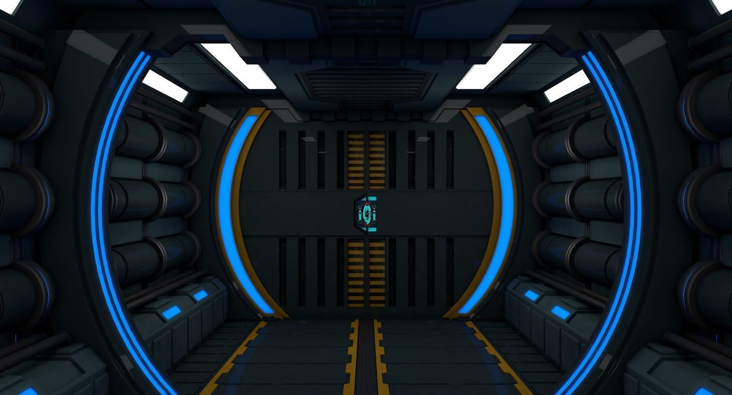 Sci Fi Corridor 3D model_7