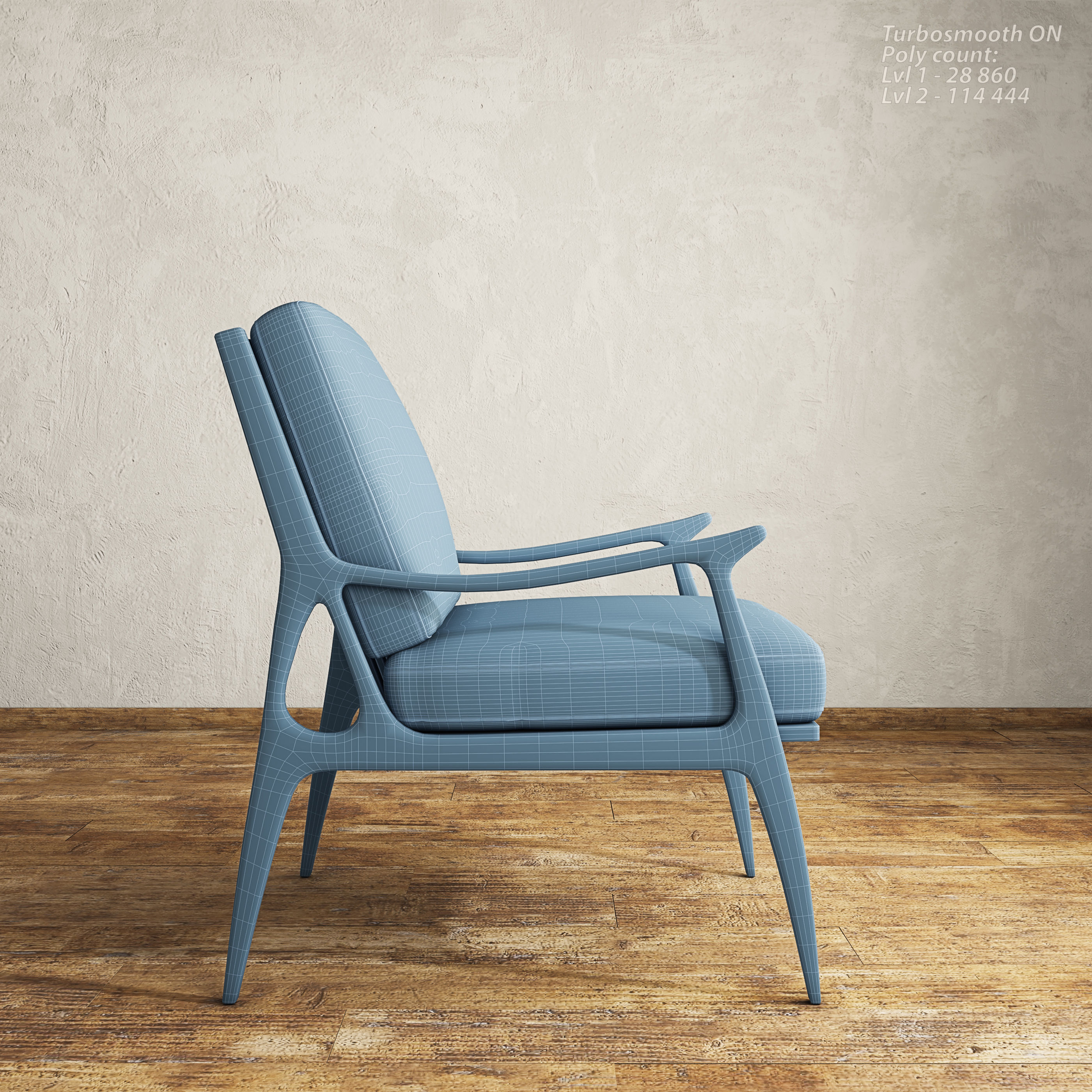 Bassett Serena Armchair 3D model_8