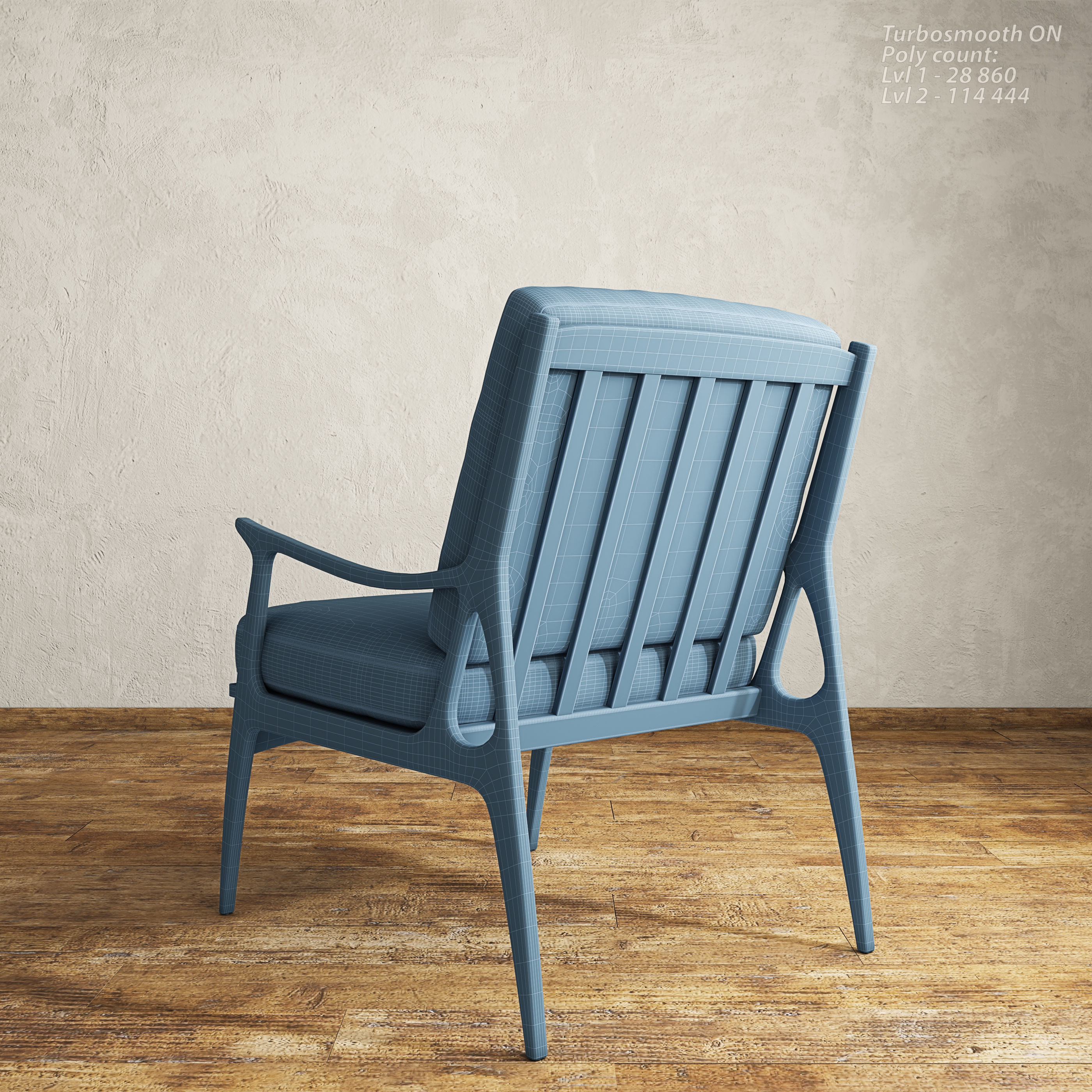 Bassett Serena Armchair 3D model_9