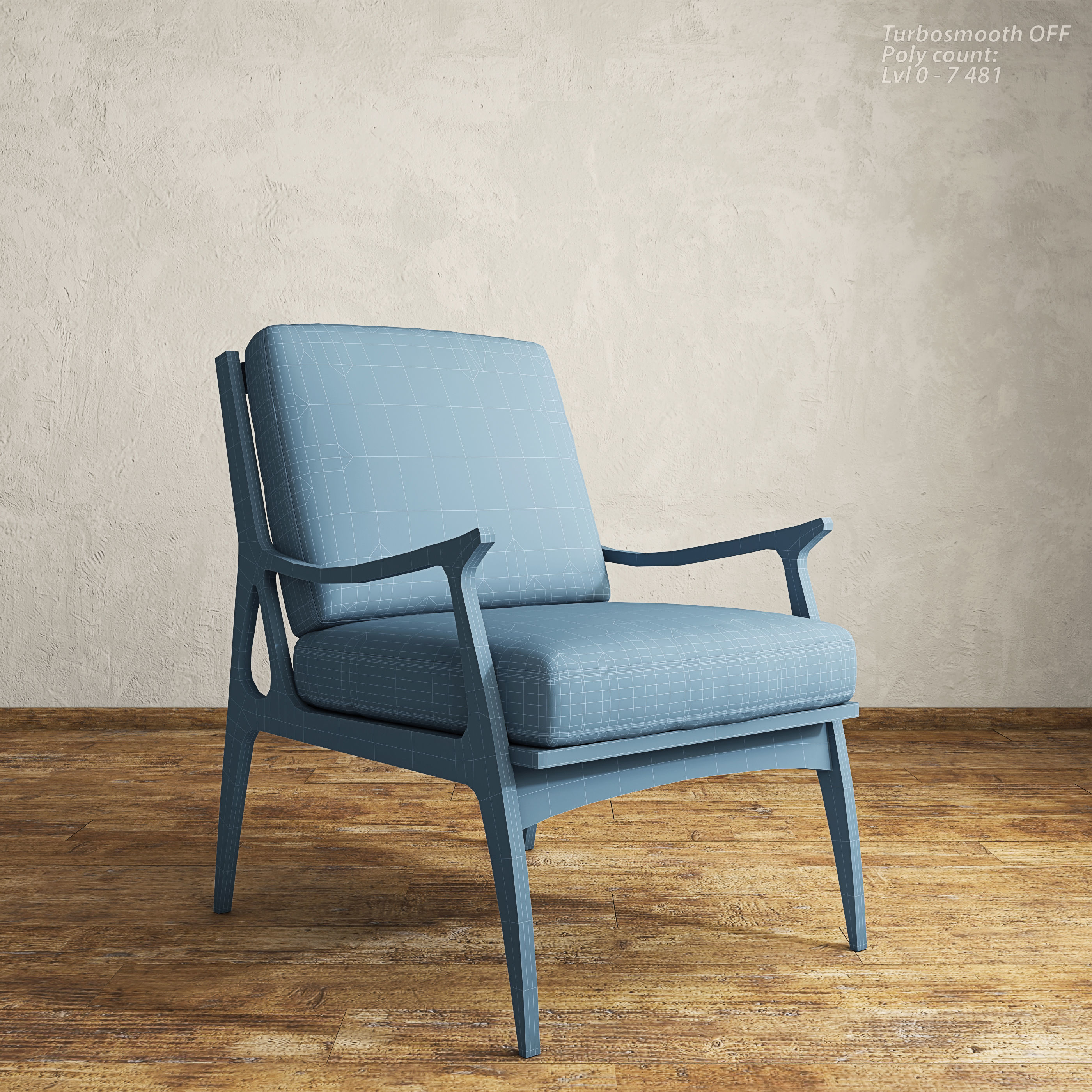 Bassett Serena Armchair 3D model_6