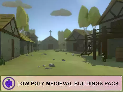 Low Poly Medieval Buildings Pack