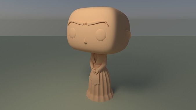 Custom Pop Frida Kahlo DIY Figure 3D Print Model 3D print model