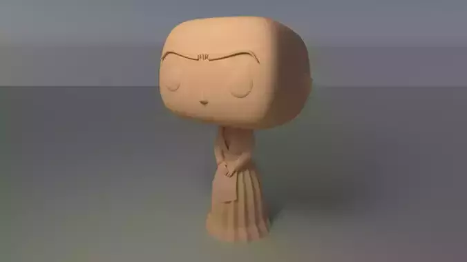 Custom Pop Frida Kahlo DIY Figure 3D Print Model 3D print model