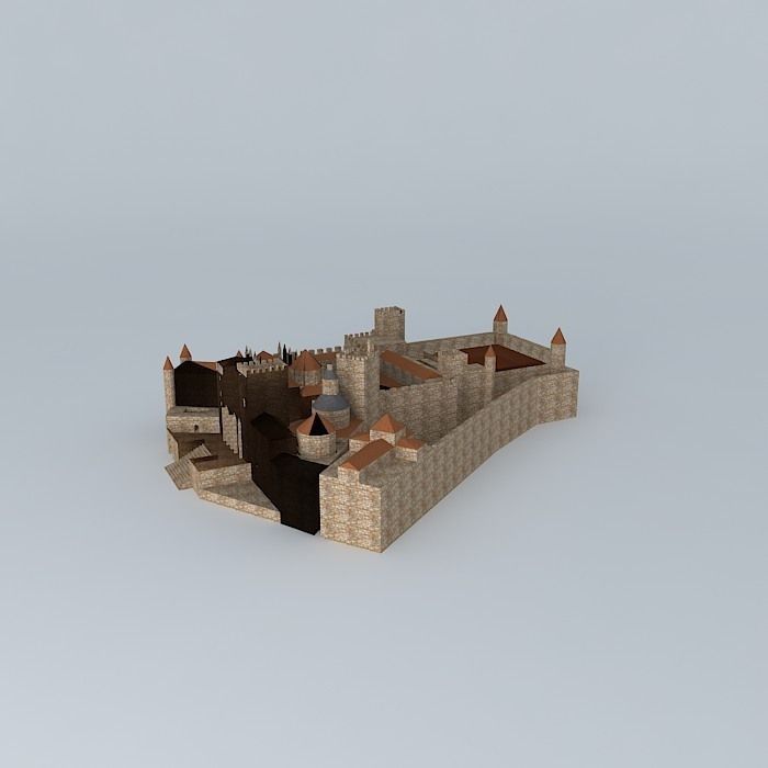 Royal Monastery of Santa Maria. Guadalupe Free 3D model_2