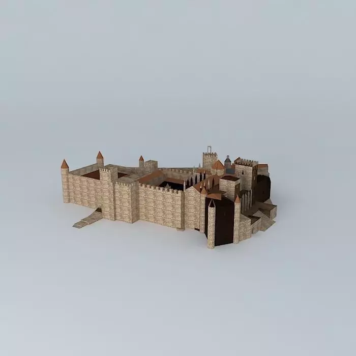 Royal Monastery of Santa Maria. Guadalupe Free 3D model_0