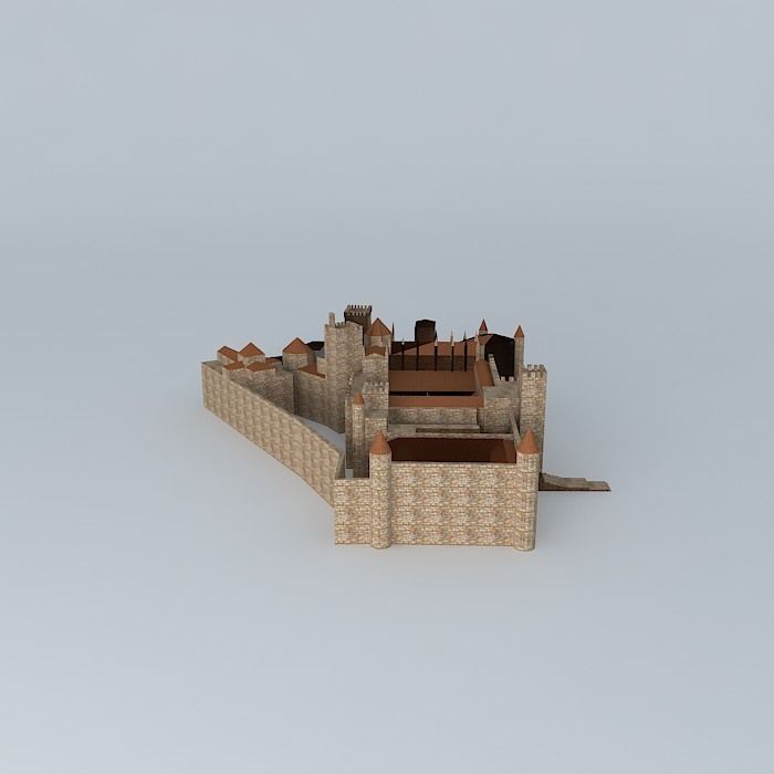 Royal Monastery of Santa Maria. Guadalupe Free 3D model_1