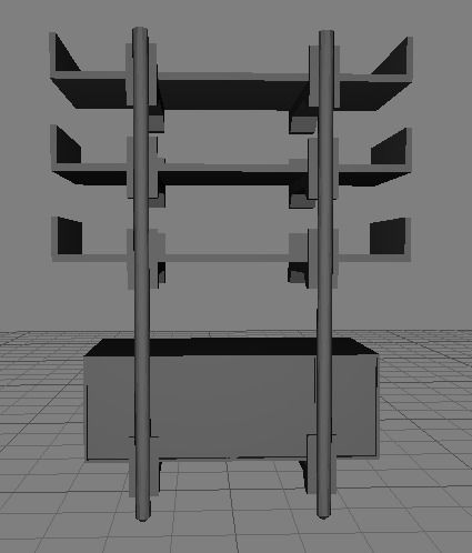 Furniture Cabin 3D model_1