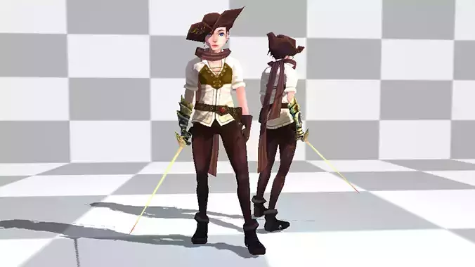 BraveGirl person holding sword