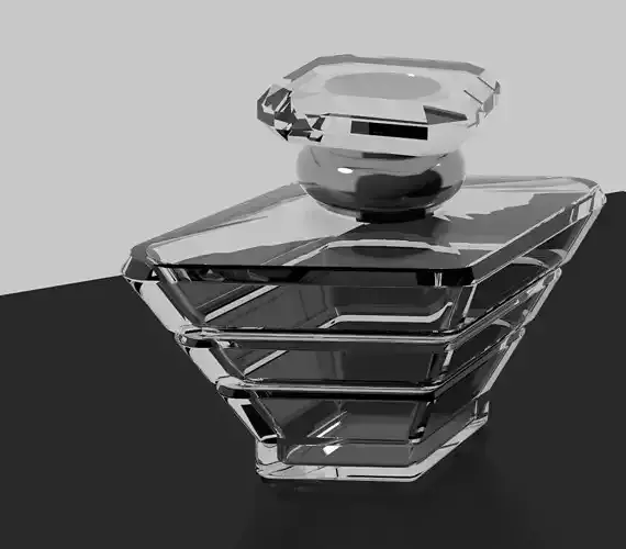 Perfume glass bottle Free 3D model