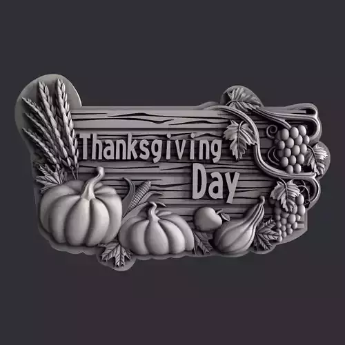3d STL models for CNC router thanksgiving day