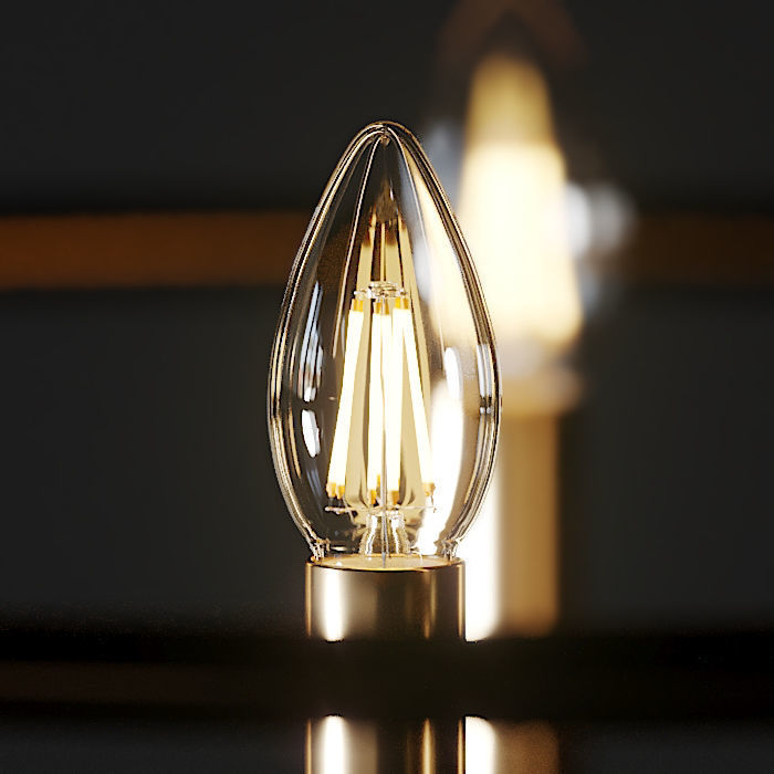 Casa Florentina Lando Orb 4-Light Chandelier 3D model_1