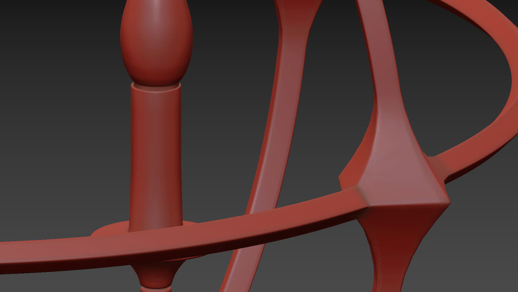 Casa Florentina Lando Orb 4-Light Chandelier 3D model_7