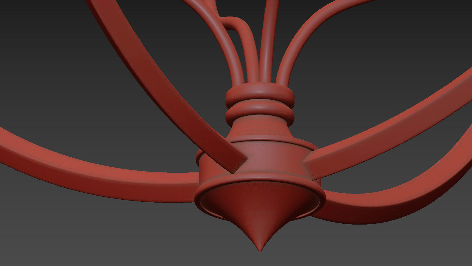 Casa Florentina Lando Orb 4-Light Chandelier 3D model_6