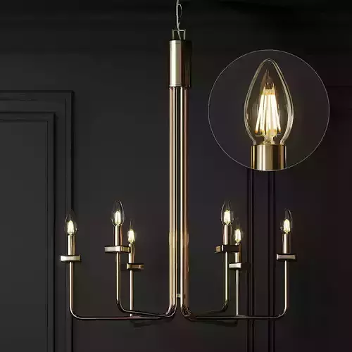 Ballard Designs Bria 6-Light Chandelier 3D model