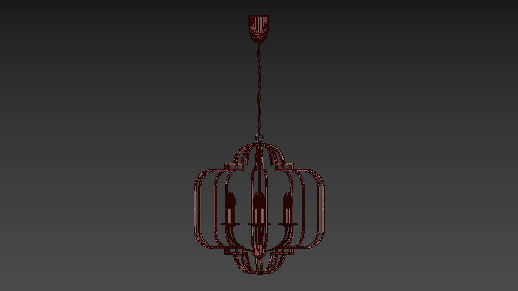 Ballard Designs Katherine 6-Light Geometric Chandelier 3D model_8