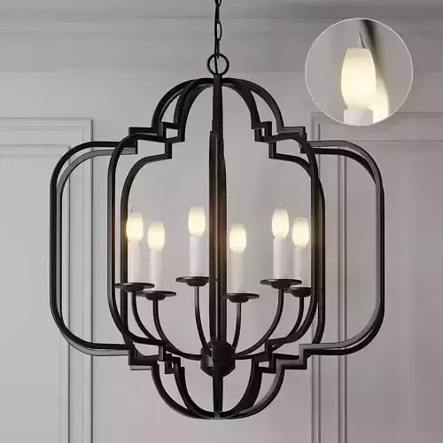 Ballard Designs Katherine 6-Light Geometric Chandelier 3D model