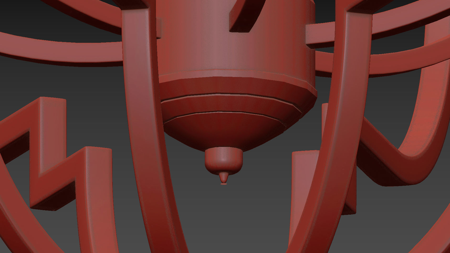 Ballard Designs Katherine 6-Light Geometric Chandelier 3D model_5