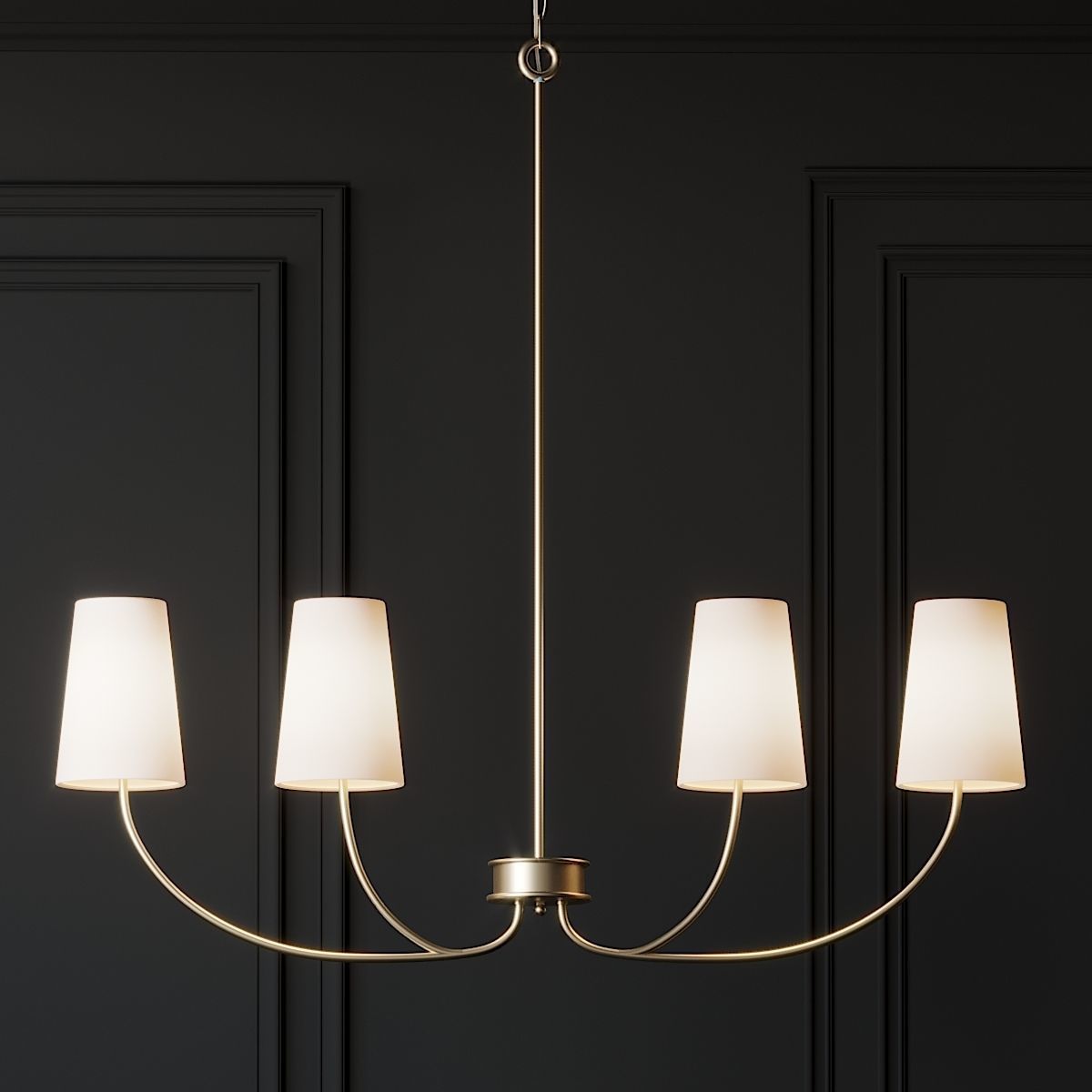 Ballard Design Lottie Linear Chandelier 3D model_1