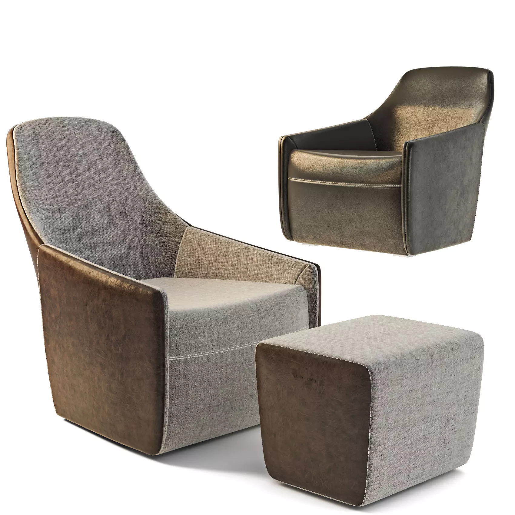 Walter Knoll Foster 520 Armchair 3D model