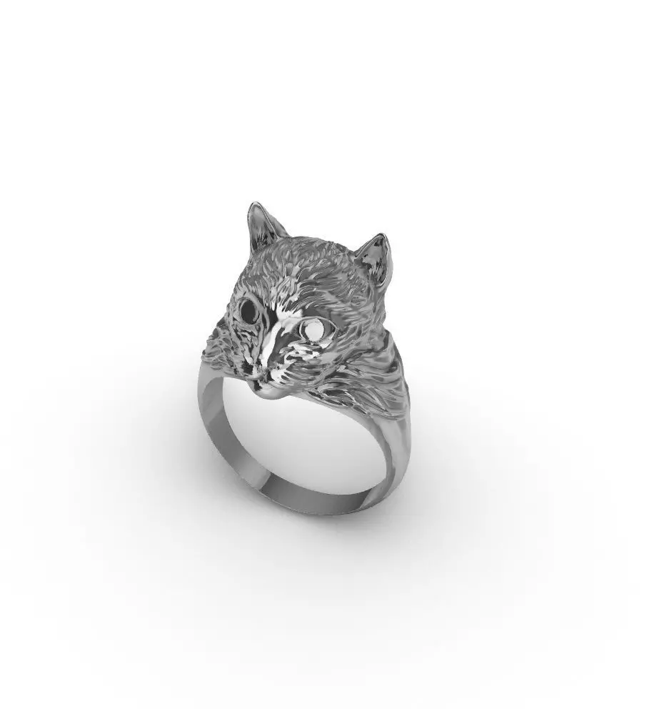 Cat Ring Free 3D print model